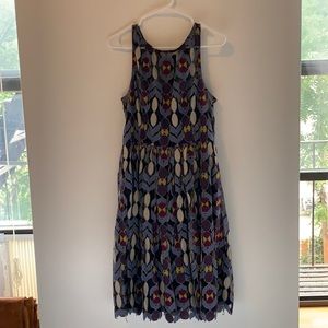 Anthropologie, patterned dress.